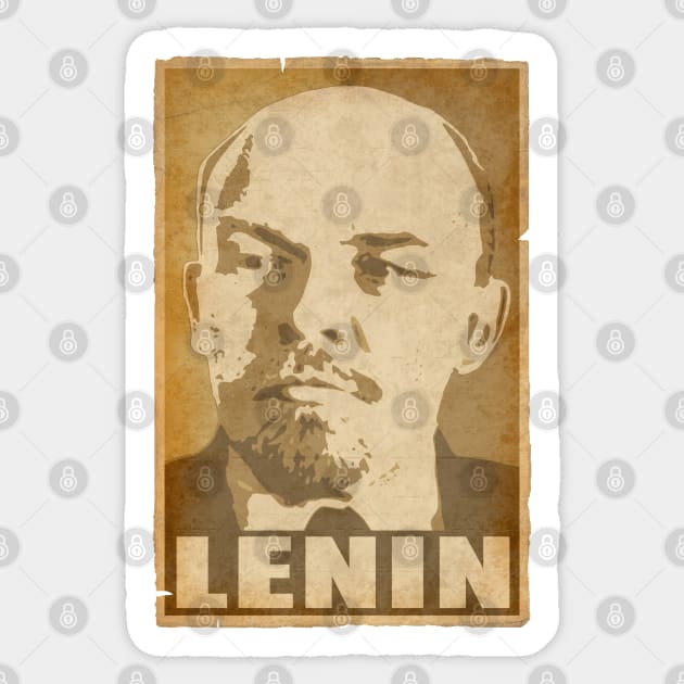 Vladimir Lenin Propaganda Poster Pop Art Sticker by Nerd_art